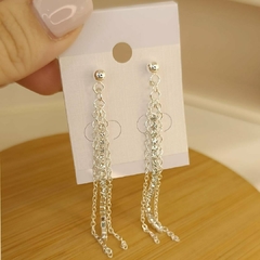 AROS COLGANTES CON CADENA Y BRILLOS
