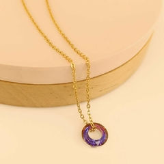 Collar Pasante - Violeta y Azul