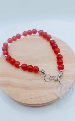 Pulsera Esmeralda Roja