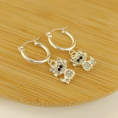 ARGOLLAS GATITOS CON STRASS