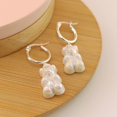 ARGOLLAS GUMMY OSITO METALIZADO - comprar online