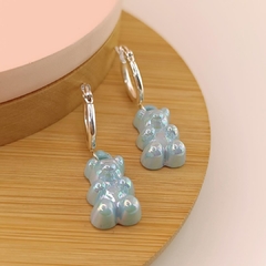 ARGOLLAS GUMMY OSITO METALIZADO - Aloha Accesorios