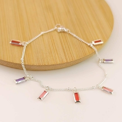 PULSERA RECTANGULOS COLORIDOS