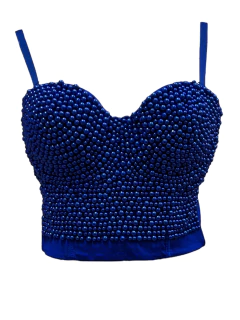 CROP TOP DE PERLAS