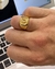 Anel Masculino Com Letra 15g Banhado A Ouro 18k