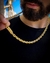 Corrente Cadeado 8mm Fecho Gaveta 94,6g Banhada a Ouro 18k - comprar online