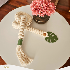 Colar de Mesa Trançado Macramê 1m20cm