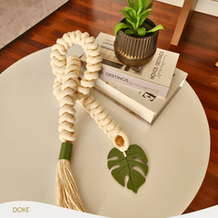 Colar de Mesa Trançado Macramê 1m20cm - DOKE ACESSÓRIOS DE DECORAÇÃO COM DESIGN