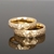 Par de Alianças Força – Ouro 18k Martelado | Closet Joias