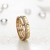 Anel Colmeia em Ouro 18k | Closet Joias com brilhantes