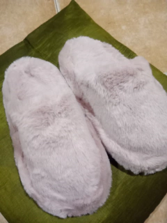 Pantuflas plataforma peluche en internet