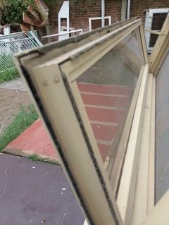 Ventana paño fijo aluminio con ventana superior 145x145cm - comprar online