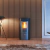 Lareira A Pellet Glass Acciaio Branca - 6.9KW