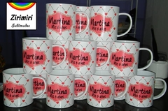 Taza Unicornio corazones - Zirimiri Sublimados