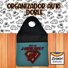 Organizador auto doble - Eres un super papa - comprar online