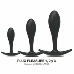 Kit plug pleasure 1, 2 y 3 FUCSIA