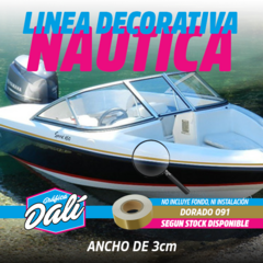 Línea Decorativa Nautica 3 Cm Dorado en internet
