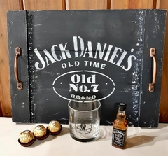 Combo Bandeja + Vaso Jack Daniels + Ferrero Rocher + Botellita