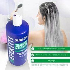 SHAMPOO Y TRATAMIENTO COLOR & CARE BLUE 300 ML en internet