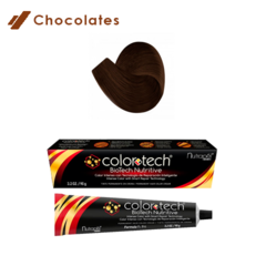 COLOR TECH TINTE PERMANENTE 7.12 RUBIO CENIZO NACARADO FONDANT 90 G INCLUYE REVELADOR DE COLOR