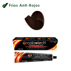 COLOR TECH TINTE PERMANENTE 8.07 RUBIO CLARO FRÍO 90 G INCLUYE REVELADOR DE COLOR
