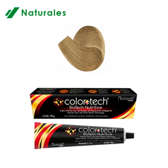 COLOR TECH TINTE PERMANENTE 9 RUBIO MUY CLARO 90 G INCLUYE REVELADOR DE COLOR