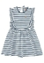Vestido Boca Grande Meia Malha Listrada Branco - comprar online