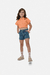 Shorts Menina Pregas Frontais Em Jeans Stretch Carinhoso na internet