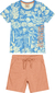 Conjunto Menino Camiseta Folhagem Em Algodão Carinhoso