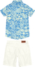 Conjunto Menino Camisa Folhagem Em Algodão Carinhoso - comprar online