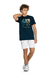 Camiseta Juvenil Menino Beats Music Party Elian Azul Marinho