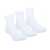 Kit meia lisa 3 prs/tag cano alto unissex Pimpolho