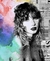 Vintage Pop Singer Canvas Painting, Taylor Swift Album Lover, Midnight Red Art P - Blanche
