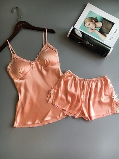 Conjunto de dormir, short e blusinha - loja online
