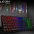Teclado Gamer TEC-800 Teclas confortáveis Ergonômico Membrana com LED RGB preto