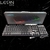 Teclado Gamer TEC-800 Teclas confortáveis Ergonômico Membrana com LED RGB preto - Zilion Store