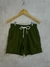 Short linho Verde Militar - comprar online