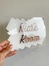 LETRERO MINI PARA MURO TEXTO PERSONALIZADO