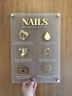 LETRERO NAIL SFTERCARE