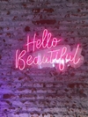 LETRERO NEÓN HELLO BEAUTIFUL