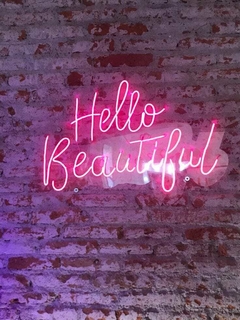 LETRERO NEÓN HELLO BEAUTIFUL