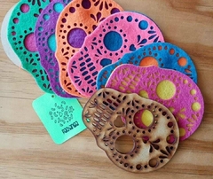 SET 6 PORTAVASOS CALAVERAS