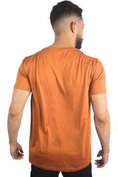 Camiseta Algodão Pima Ocre - comprar online