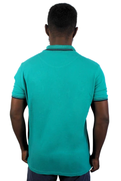 Polo Piquet Hedan Verde Petroleo - comprar online