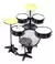 BATERIA AC. ROCK BABY INFANTIL AM2 SÉRIE PRETA COMPLETA C/ CHIMBAL - comprar online