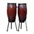 PAR DE TUMBADORA WILLIANS SANTACLAVE SERIES TUMBA 12,50 E 11,75 BROW SATIM COM SUPORTE