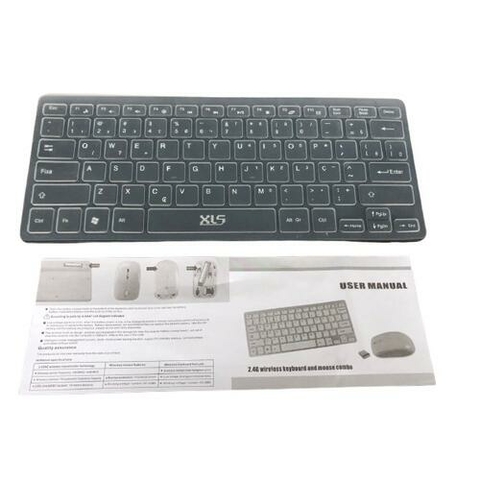 Kit Teclado e Mouse sem Fio