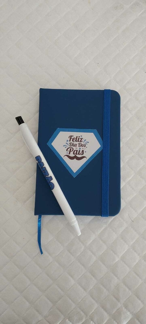 Kit Caderno de Bolso + Caneta - Capa Personalizada com Tecnologia UV - comprar online