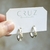 Argollas Textura - Cruz handmade