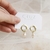 Aros circulo con perla